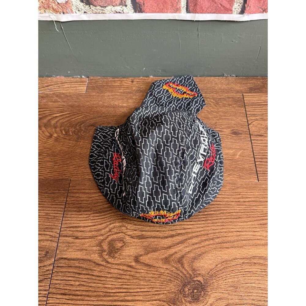 Chevrolet Racing Mens Biker Skull Cap Wrap Flames OSFM